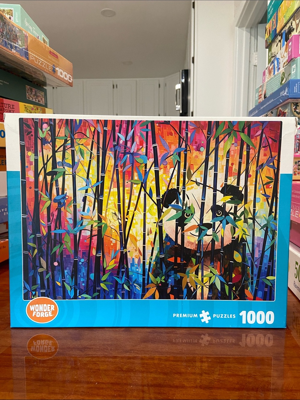 SEALED Wonder Forge Peekaboo Panda - 1000 Piece Puzzle